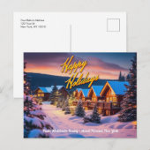  Prettige feestdagen post Kaart (Voorkant / Achterkant)