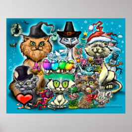 prettige feestdagen poster