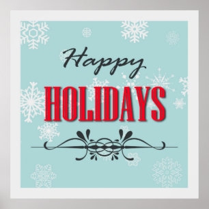 prettige feestdagen poster