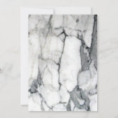 Prettige feestdagen Preppy Chic wit marmer Feestdagenkaart (Achterkant)
