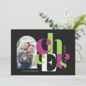 Prettige feestdagen Proost Feestdagenkaart (Staand voorkant)