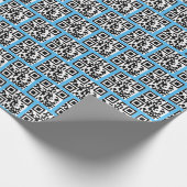 prettige feestdagen QR-codes Cadeaupapier (Hoek)