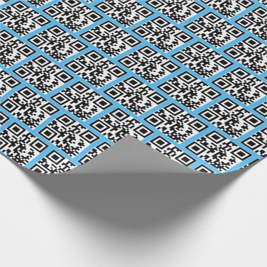 prettige feestdagen QR-codes Cadeaupapier (Hoek)