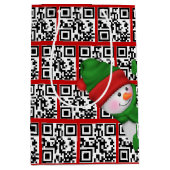 prettige feestdagen QR-codes Medium Cadeauzakje (Voorkant)
