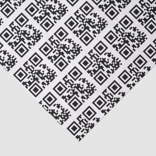 prettige feestdagen QR-codes Tissuepapier (Detail)