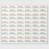 prettige feestdagen Radio Gift Wrap Cadeaupapier (Vlak)