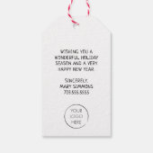 Prettige feestdagen Realtor Cadeaulabel (Achterkant)