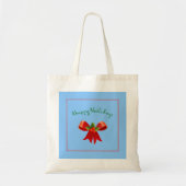 prettige feestdagen Red Bow Holly hedendaagse mode Tote Bag (Voorkant)