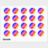 prettige feestdagen regenboogStickers Ronde Sticker (Vel)