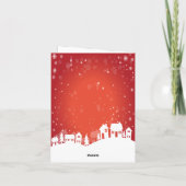 prettige feestdagen Reindedarfotoscript Kerstmis (Achterkant)