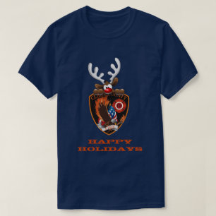 prettige feestdagen Reindeer Clark County Nevada F T-shirt