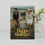 Prettige feestdagen Retro = Kerst Foto Verticaal G (Staand Voorkant)