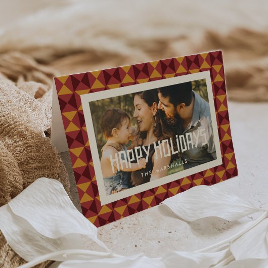 Prettige feestdagen Retro Mid Century