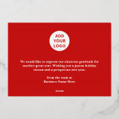 Prettige feestdagen RETRO Red Gold Business (Achterkant)