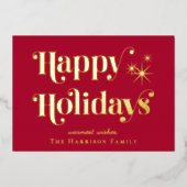 Prettige feestdagen Rode kerst (Voorkant)