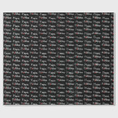 prettige feestdagen Rode Ornament Cadeaupapier (Vlak)