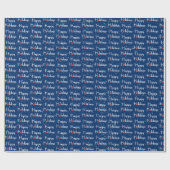 prettige feestdagen Rode Ornamenten Cadeaupapier (Vlak)