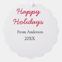 Prettige feestdagen Rode zwarte liefde familienaam