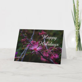 Prettige feestdagen Roze fee duster Kaart