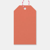 prettige feestdagen Rrendierpatroonroze Cadeaulabel (Achterkant)