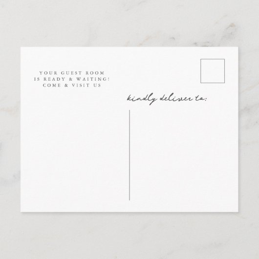 Prettige feestdagen Rustiek Aankondigingskaart (Achterkant)