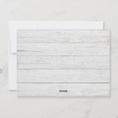 Prettige feestdagen Rustiek Grijs Hout Kerstmis Feestdagenkaart (Achterkant)