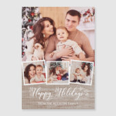 Prettige feestdagen Rustiek linnen & (Voorkant)