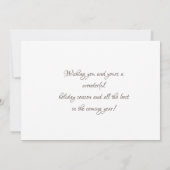 prettige feestdagen Santa Claus Raindeer Foto (Achterkant)