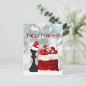 Prettige feestdagen Schaken Winter Santa Claus (Staand voorkant)