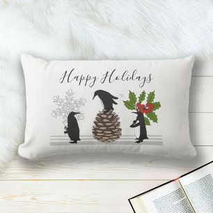 Prettige feestdagen Schattigee grappige kerstpingu Kussen