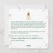 Prettige feestdagen Schattigeste Funny Rudolph Feestdagenkaart (Achterkant)