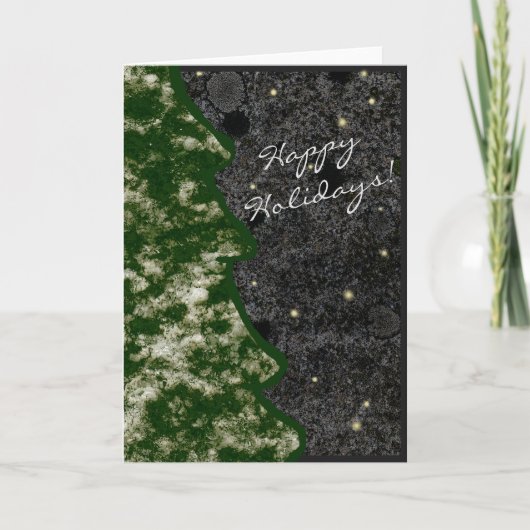 Prettige feestdagen Seizoensgebonden granieten rot (Voorkant)