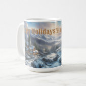 Prettige feestdagen serie koffiemok (Voorkant links)