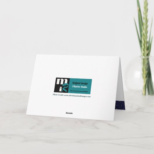 prettige feestdagen. Silver Stars Kerstmis Feestdagen Kaart (Achterkant)