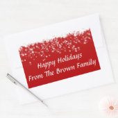 prettige feestdagen Sjabloon Stickers voor envelop (Envelop)