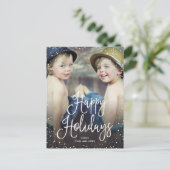 prettige feestdagen sneeuw (Staand voorkant)