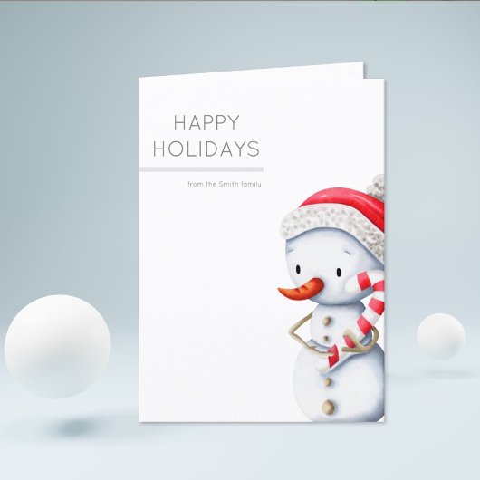 Prettige feestdagen Sneeuwman