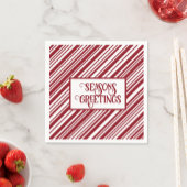 Prettige feestdagen Snoepriet streep Servet