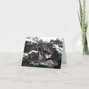 Prettige feestdagen Snow Skansen Zweden Kaart