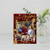 prettige feestdagen Snowflake 4 Foto's Collage (Staand Voorkant)