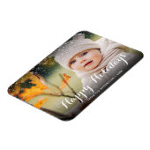 prettige feestdagen Snowflakes kerst Magneet (Linkerzijde)