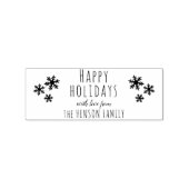prettige feestdagen Snowflakes kerst Rubberstempel (Afrduk)
