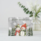 prettige feestdagen Snowman (Staand voorkant)