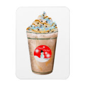 prettige feestdagen Snowman Caramel en Sprinkles L Magneet (Verticaal)