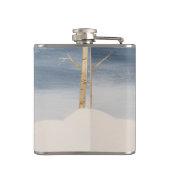prettige feestdagen Snowman Flask Heupfles (Achterkant)