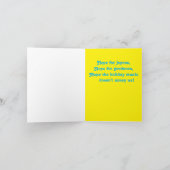 Prettige feestdagen Snowman Yeti Fun (Binnen)