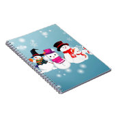 prettige feestdagen Snowmen Notitieboek (Rechterzijde)