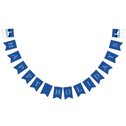 PRETTIGE FEESTDAGEN spandoek Vlaggetjes (Alle)