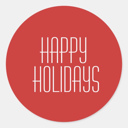 prettige feestdagen Sticker (Voorkant)