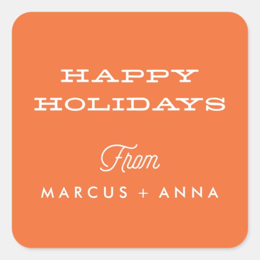 prettige feestdagen Sticker (Voorkant)